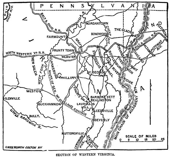 section of West Virginia, July 12, 1861