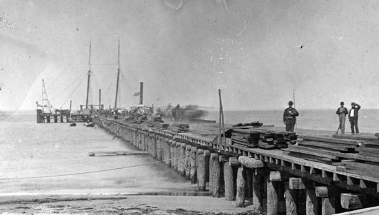 Hilton Head, S.C. Dock built by Federal troops