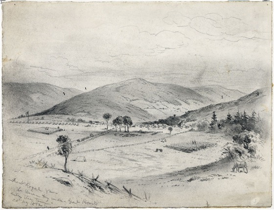 Front Royal Va.--The Union Army under Banks entering the town