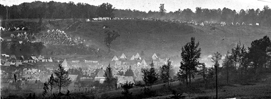May 1862, Cumberland Landing, Va, Federal encampment