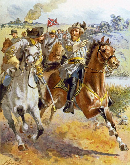 Gen. J.E.B. Stuart's raid around McClellan, June 1862