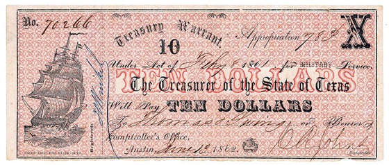 texas_treasury_warrant_June_13_1862