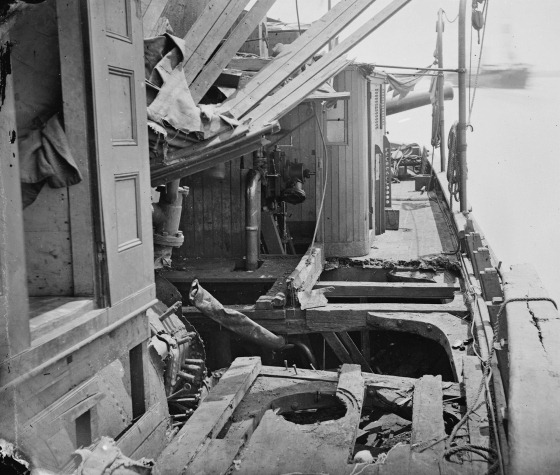 July 4, James River, Va. Deck of Confederate gunboat Teaser