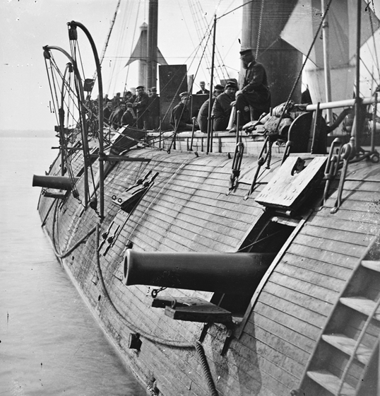 USS Galena, James River, 1862