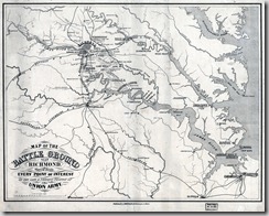 map of the 1862 battles near Richmond full map