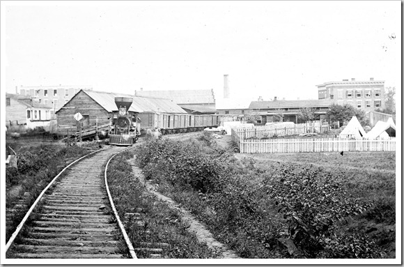 1862 August Culpeper Court House, Va. Freight train on Orange and Alexandria Railroad