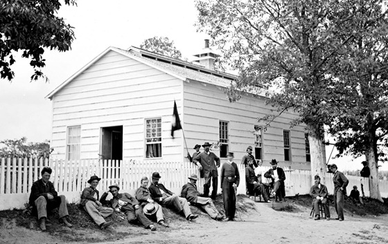 1862 August Washington, D.C. Hospitals, Signal Corps camp quarters near Georgetown