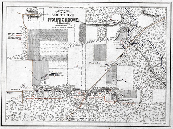 Battlefield of Prairie Grove, Arkansas, December 7, 1862