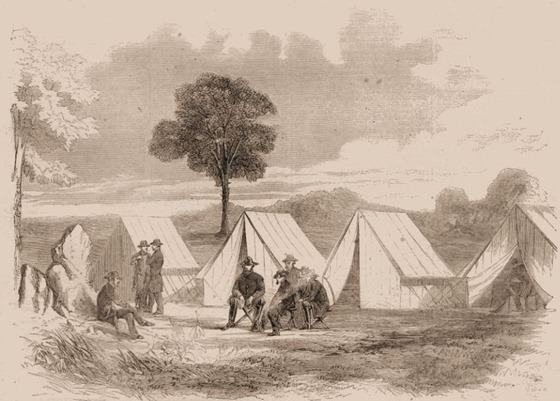 General Stonewall Jackson in Camp