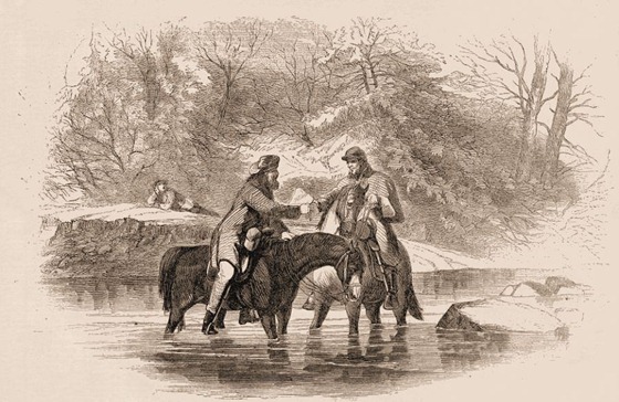 Interchange of Civilities between Two Mounted Pickets