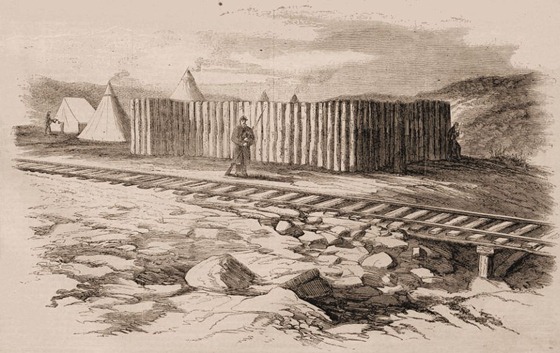 Stockade on the Louisville and Nashville Railroad