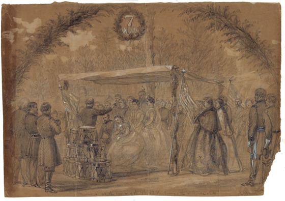 Marriage at the camp of the 7th N.J.V. Army of the Potomac, Va