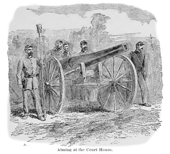 Aiming at the Court House, Vicksburg, June 1863 