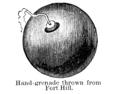 Hand-grenade thrown from Fort Hill - A Soldier’s Story of the Siege of Vicksburg