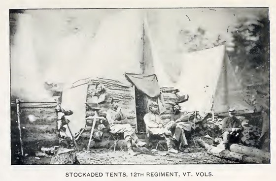 stockaded tents, 12th vermont