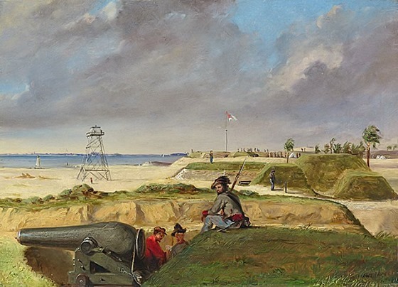 Battery Rutledge December 3, 1864 by Conrad Wise Chapman