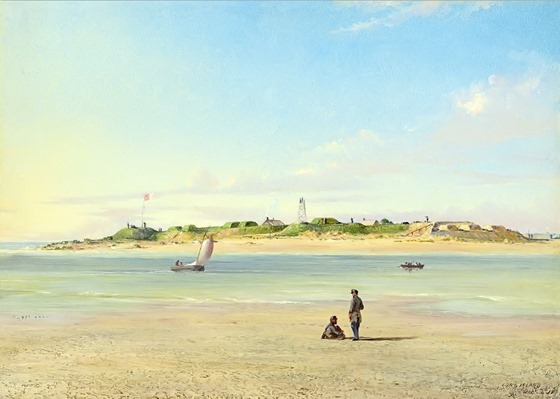 Battery on Long Island, December 4, 1863 by Conrad Wise Chapman