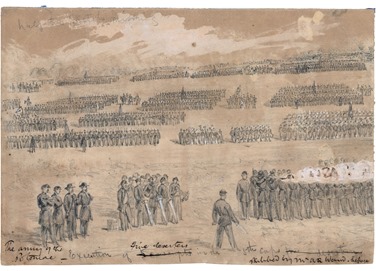 Execution of five deserters in the 5th Corps