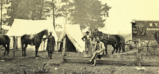 Headquarters of New York Herald in the field (1863) 