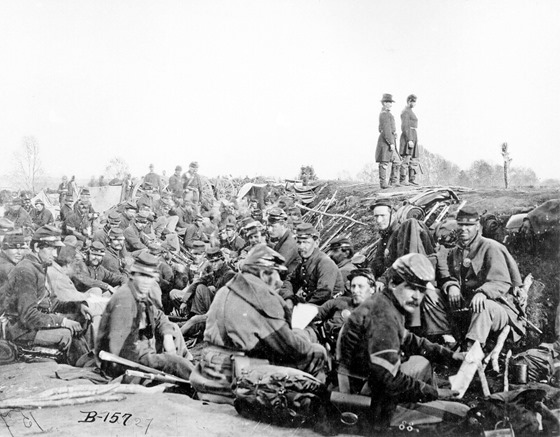 Union Soldiers Entrenched Near Fredericksburg - May 2, 1863