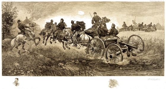 cavalry and horse artillery troops at the Battle of Chancellorsville, Virginia, May 3, 1863
