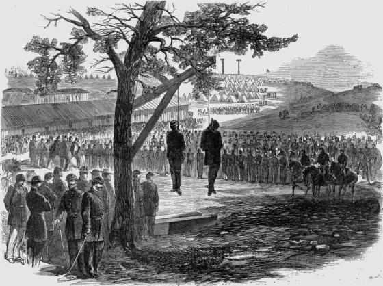 Execution, By Hanging, Of Two Rebel Spies, Williams and Peters, In the Army of the Cumberland, June 9, 1863