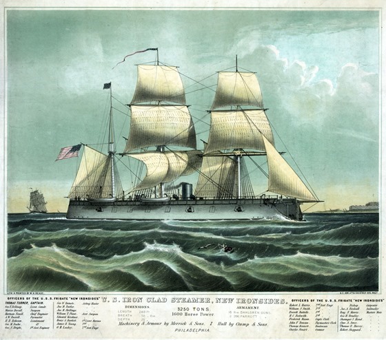 U.S. Iron clad steamer, New Ironsides