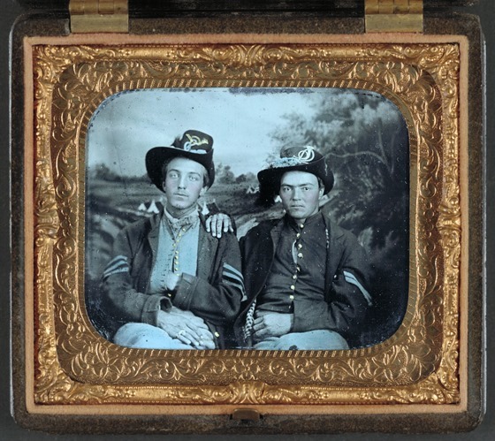 Unidentified sergeant and corporal in Union uniforms-- in frame
