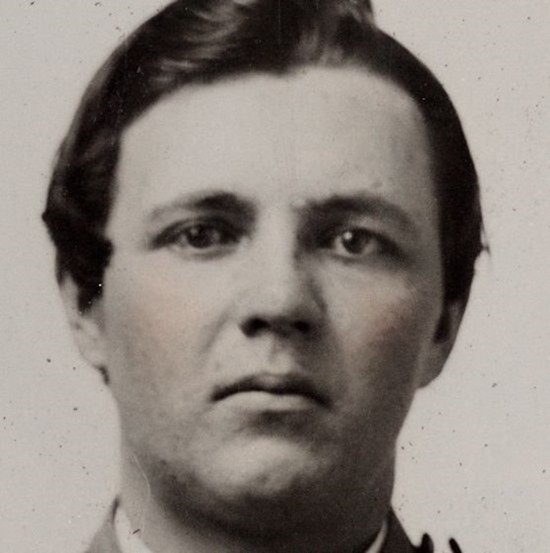Unidentified soldier in Union uniform --  G. P. Lasselle, photograper