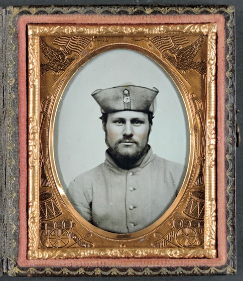 William W. Smith of Company G and Company K, 4th Massachusetts Infantry-- in frame